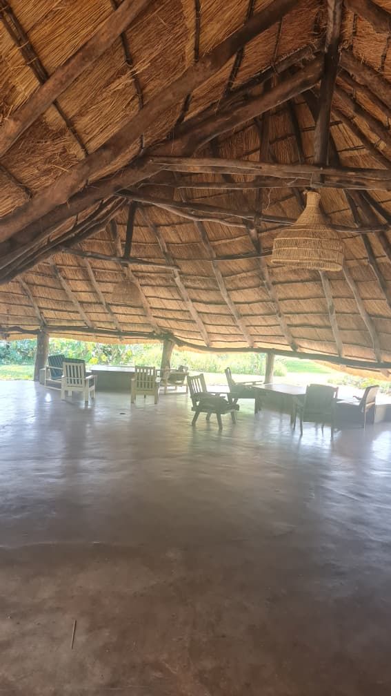 Seating under the thatched lapa